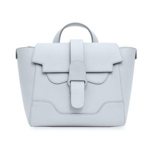 Senreve Mini Maestra in Pebbled Leather, Ice color